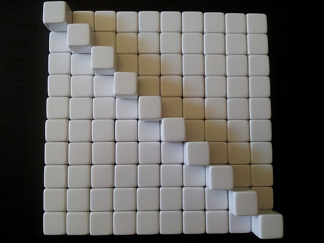 Dobókocka 6 oldalú (D6 Blank)